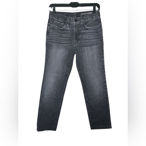 Outerknown Mens Ambassador Slim Fit‎ Cropped Charcoal Wash Jeans Size 28 - Picture 1 of 8